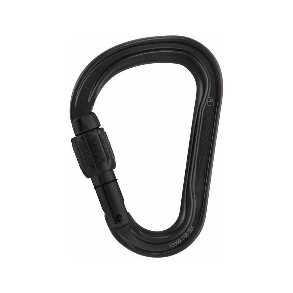 Mosqueton Attache 3 D NEGRO Petzl