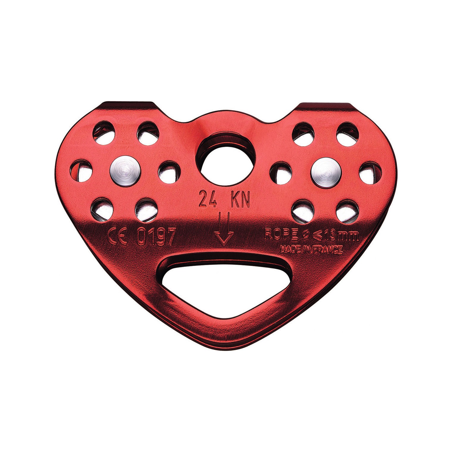 Polea Tandem para cuerda color rojo Petzl