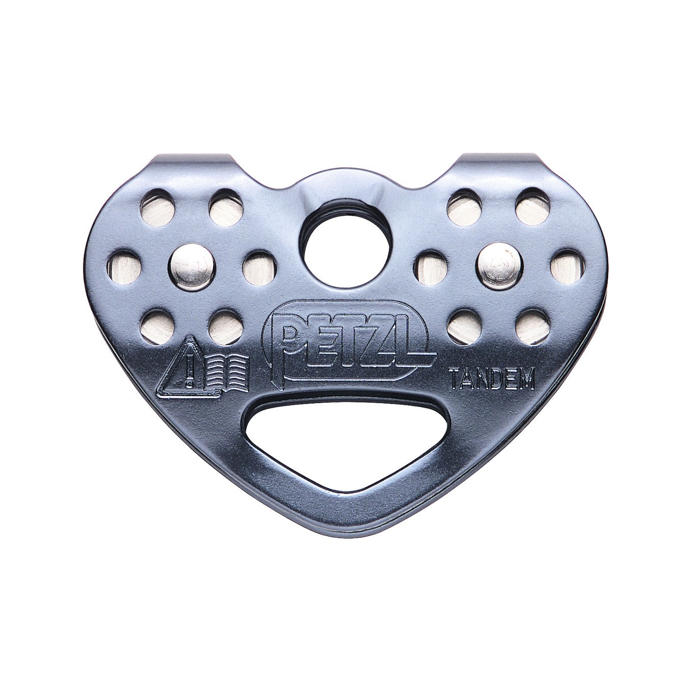 Polea Tandem reforzada Speed gris Petzl